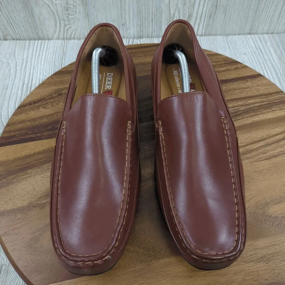 Deer Stags Brown Slip-On Boat Shoes